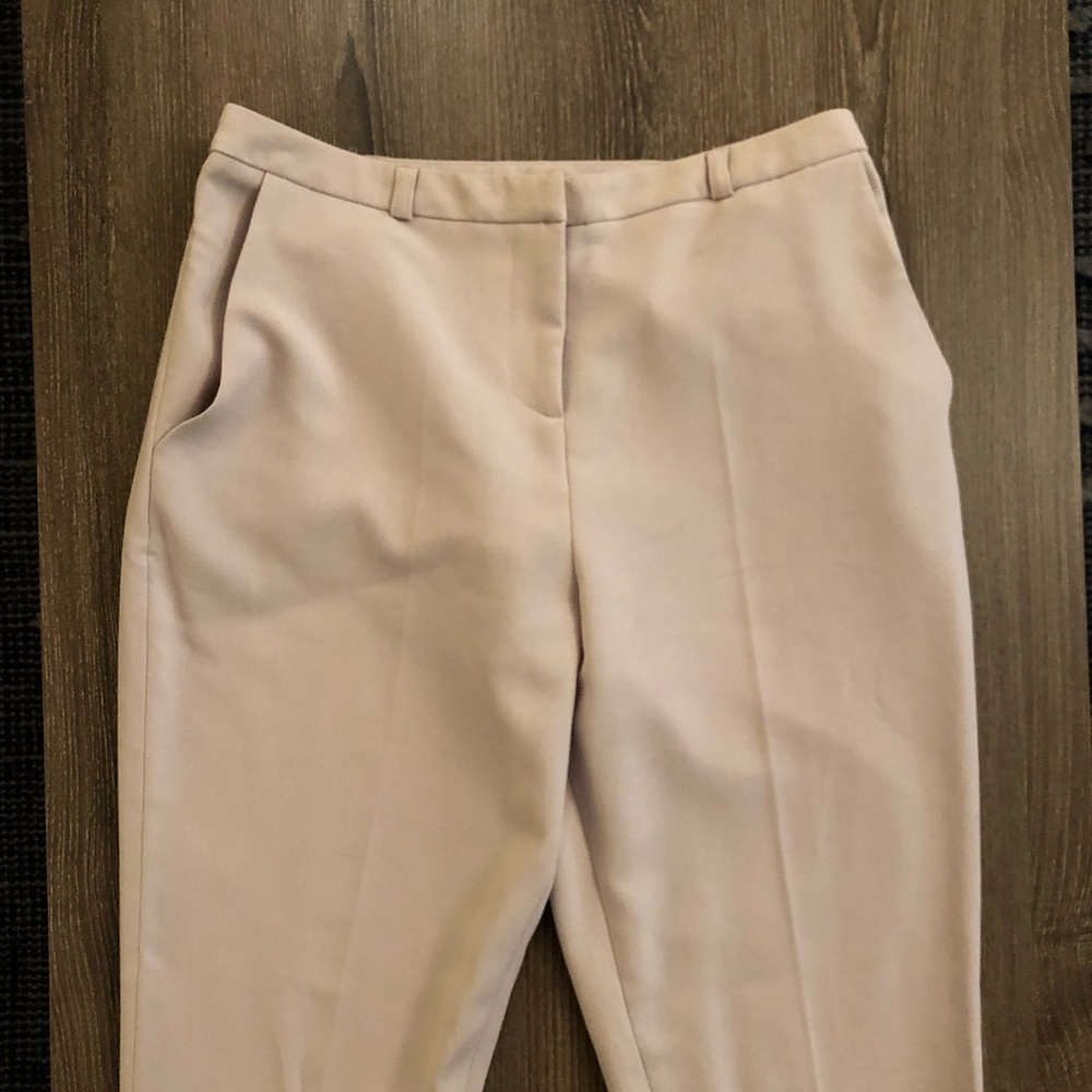 ASOS beige trousers.